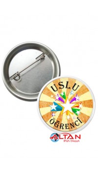 44 mm Uslu Öğrenci Rozeti