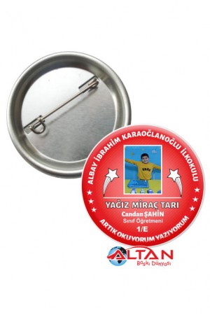 Resimli 58 mm Yaka Rozetleri