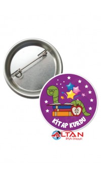 Kitap Kurdu Öğrenci Rozeti