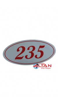 Metal Kapı Numarası Metal Kapı Numarası