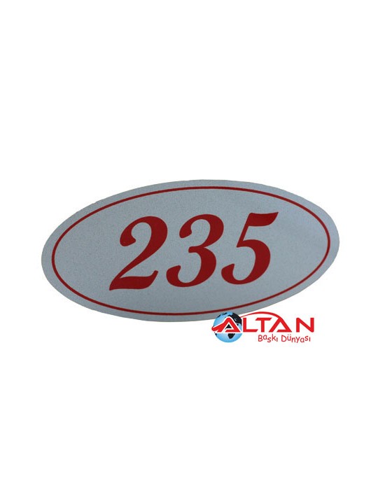 Metal Kapı Numarası Metal Kapı Numarası