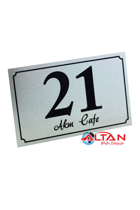 Metal Kapı Numarası Metal Kapı Numarası