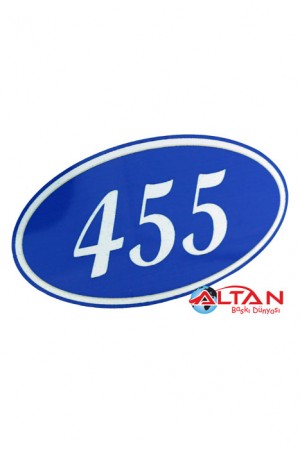 Oval Metal Kapı Numarası İmalatı Oval Metal Kapı Numarası İmalatı