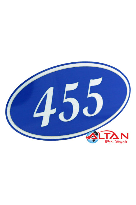 Oval Metal Kapı Numarası İmalatı Oval Metal Kapı Numarası İmalatı