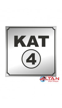 Gümüş Kat Tabelası 15X15