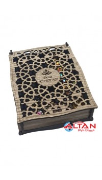 Motifli Ahşap İsimli Takı Kutusu